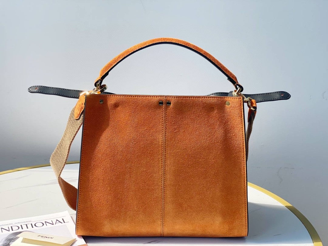 FI Top Quality X-Lite Tote MeTop Qualityum Brown Bag For Woman 30cm/12in