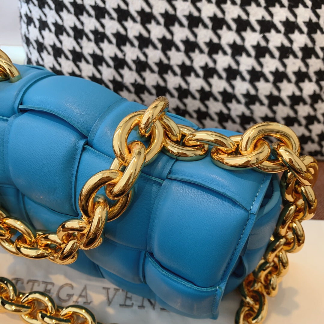 Top Quality Chain Cassette Blue, For Women, Women’s Bags 10.2in/26cm