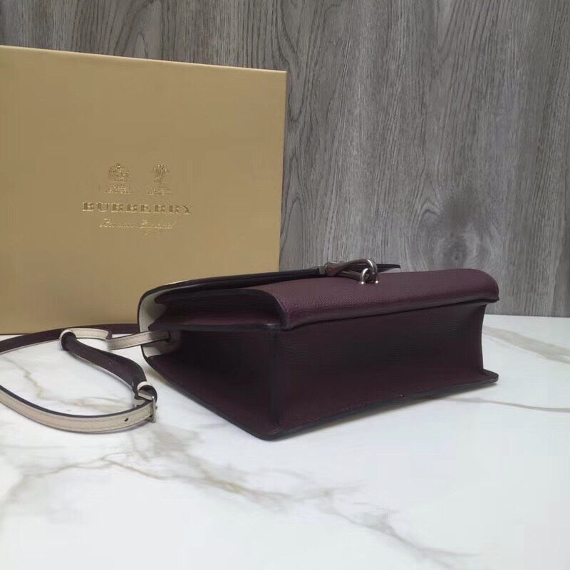 Top Quality Small Macken Colorblock Crossbody Brown/White Bag For Women, Bags 9.5in/24cm