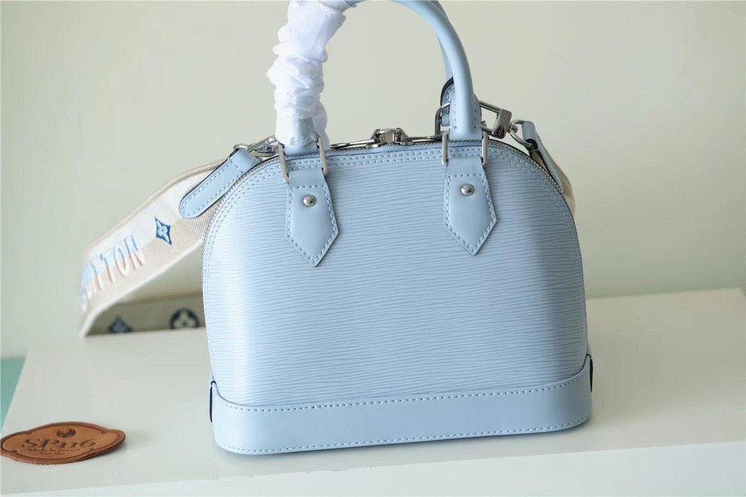 Top Quality Alma BB Epi Light Blue For Women,  Shoulder And Crossbody Bags 23.5cm/9.3in Top Quality