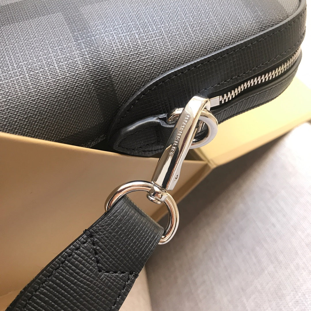Top Quality London Check And Briefcase For Men, Bags 14.6in/37cm 80139481