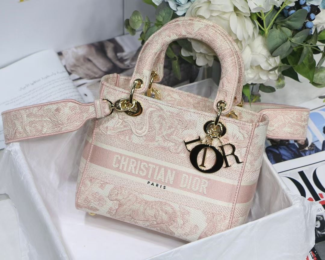 Top Quality MeTop Qualityum Lady D-Lite Bag Pink, For Women, Womens Handbags 24cm/9.5in CD M0565OTDT_M912
