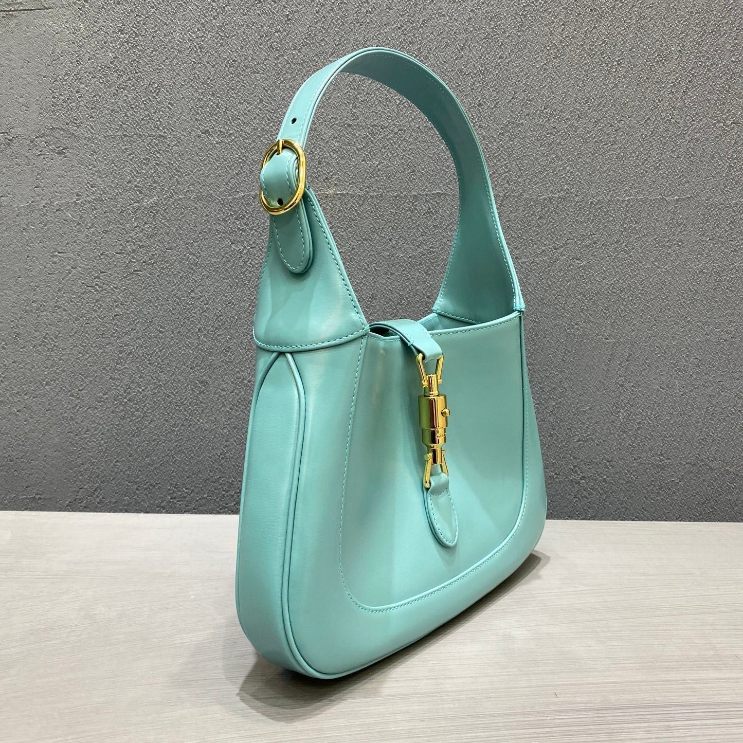 gg Jackie 1961 Small Shoulder Bag Light Blue For Women 10.8in/27cm gg ‎636709 10O0G 4933