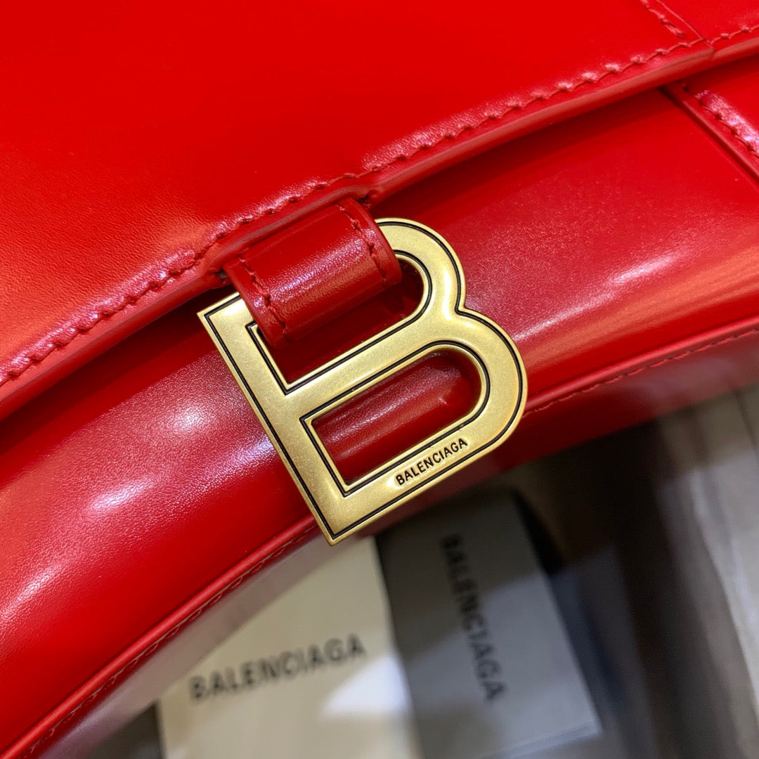 Top Quality Hourglass Small Handbag In Bright Red, For Women,  Bags 9in/23cm 5935461QJ4M6406