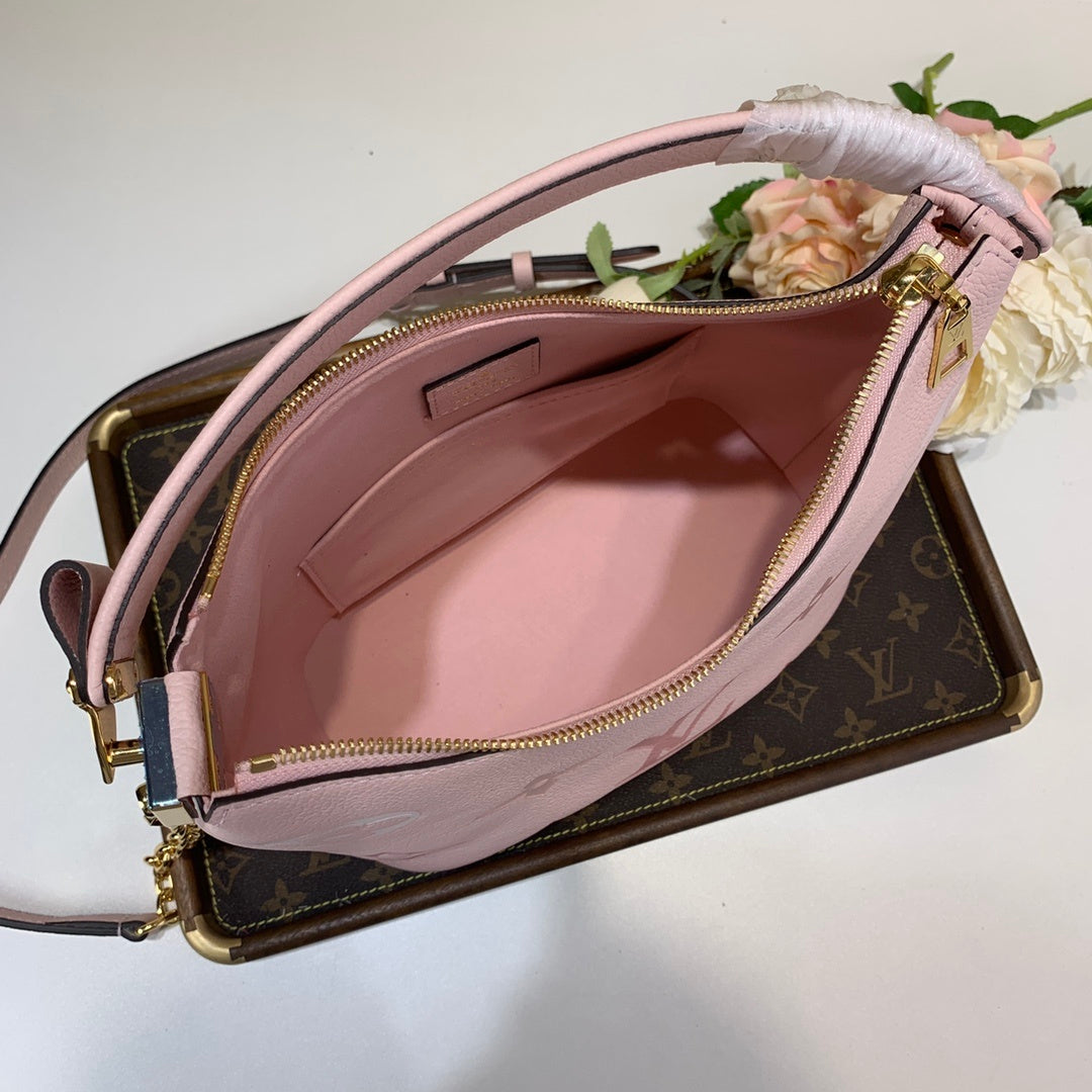 Top Quality MarsTop Qualityallow Hobo Bag Monogram Empreinte Pink For Women,  Shoulder And Crossbody Bags 9.4in/24cm Top Quality M45697