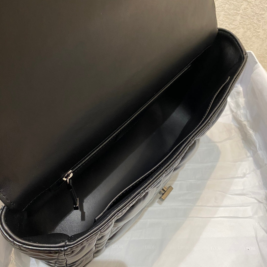 Top Quality Large Caro Bag, Black, For Women Womens Handbags, Crossbody Bags, 29cm CD M9243UWHC_M900