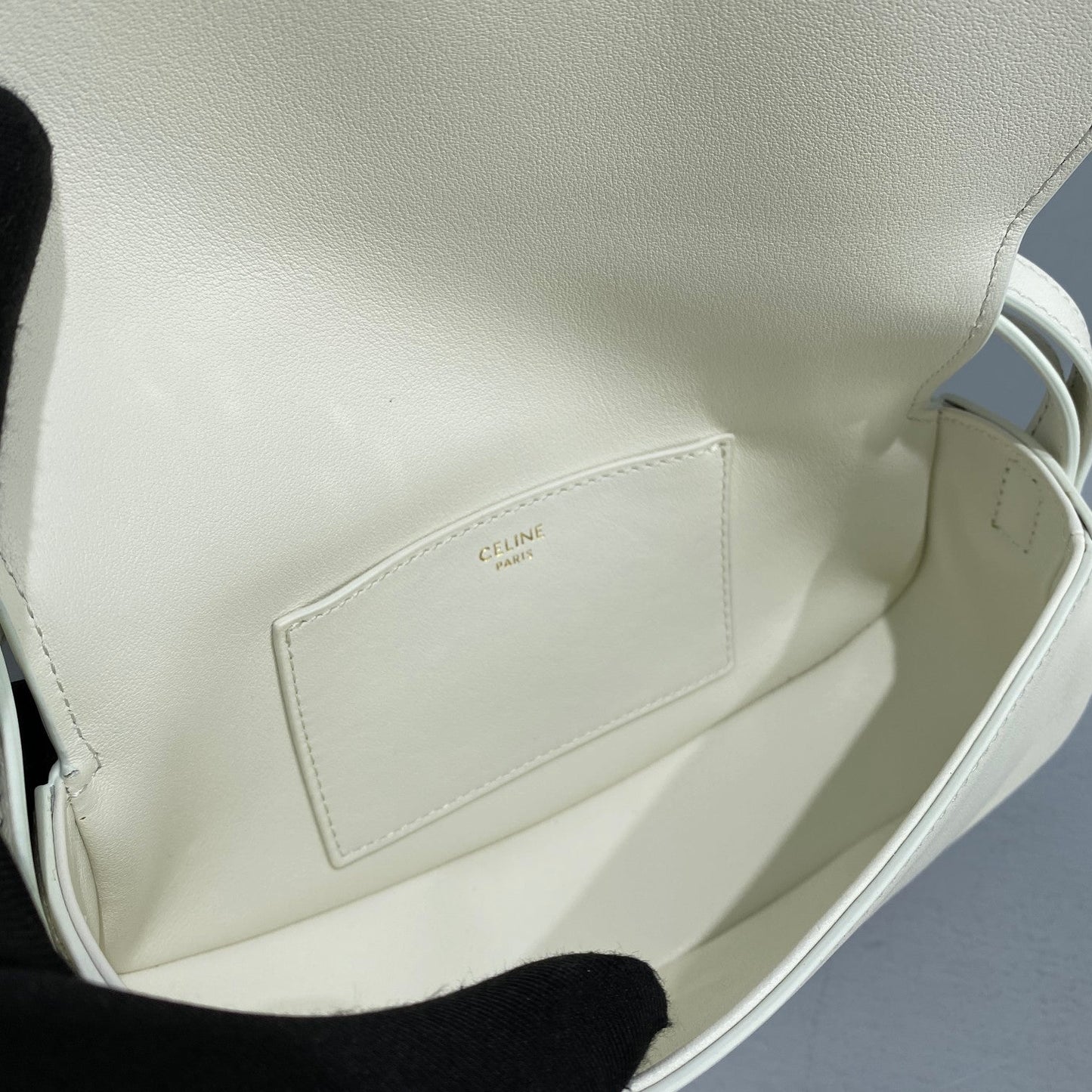 Top Quality Clutch On Strap White For Women 7in/18cm 10I593DQ1.01OP