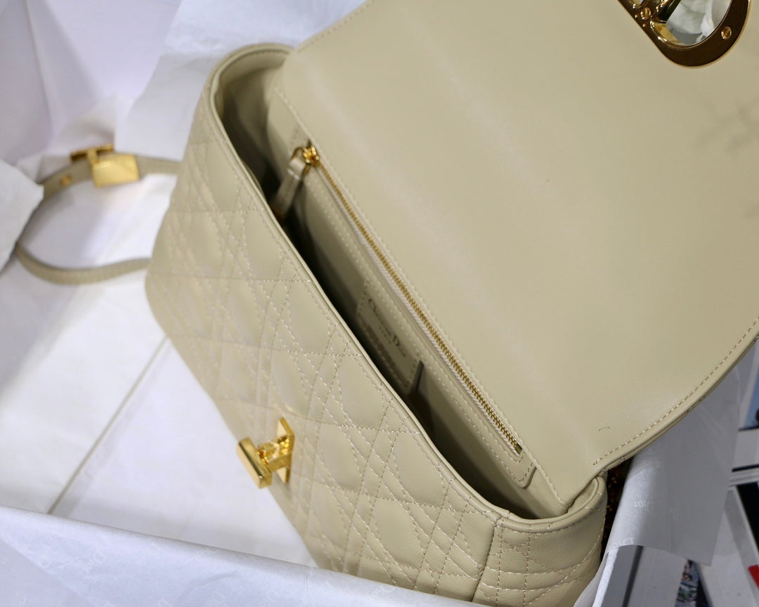Top Quality Small Caro Bag Light Yellow For Women 8in/20cm CD M9241UWHC_M26Y