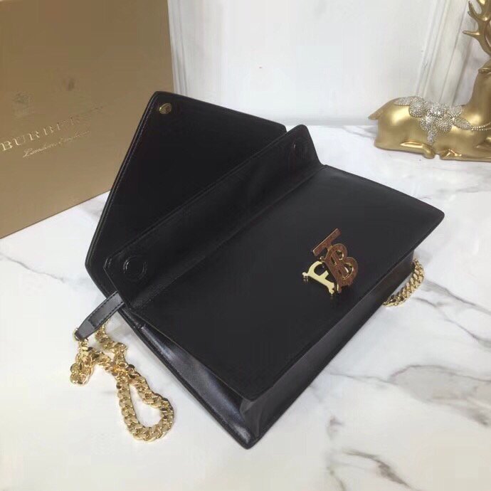 Top Quality Small Tb Envelope Clutch Black By British Heritage For Women, Bags 10.2in/26cm