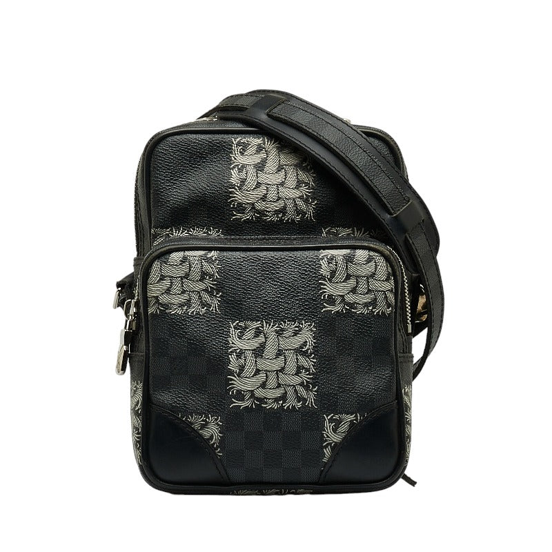 Louis Vuitton Louis Vuitton Damiègrafit N48239 Shoulder Bag PVC/Leather Black