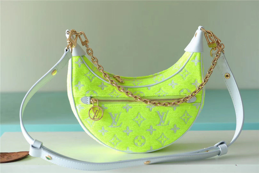 Top Quality Loop Monogram Yellow For Women, Womens Handbags, Shoulder Bags And Crossbody Bags 9.1in/23cm Top Quality M81484