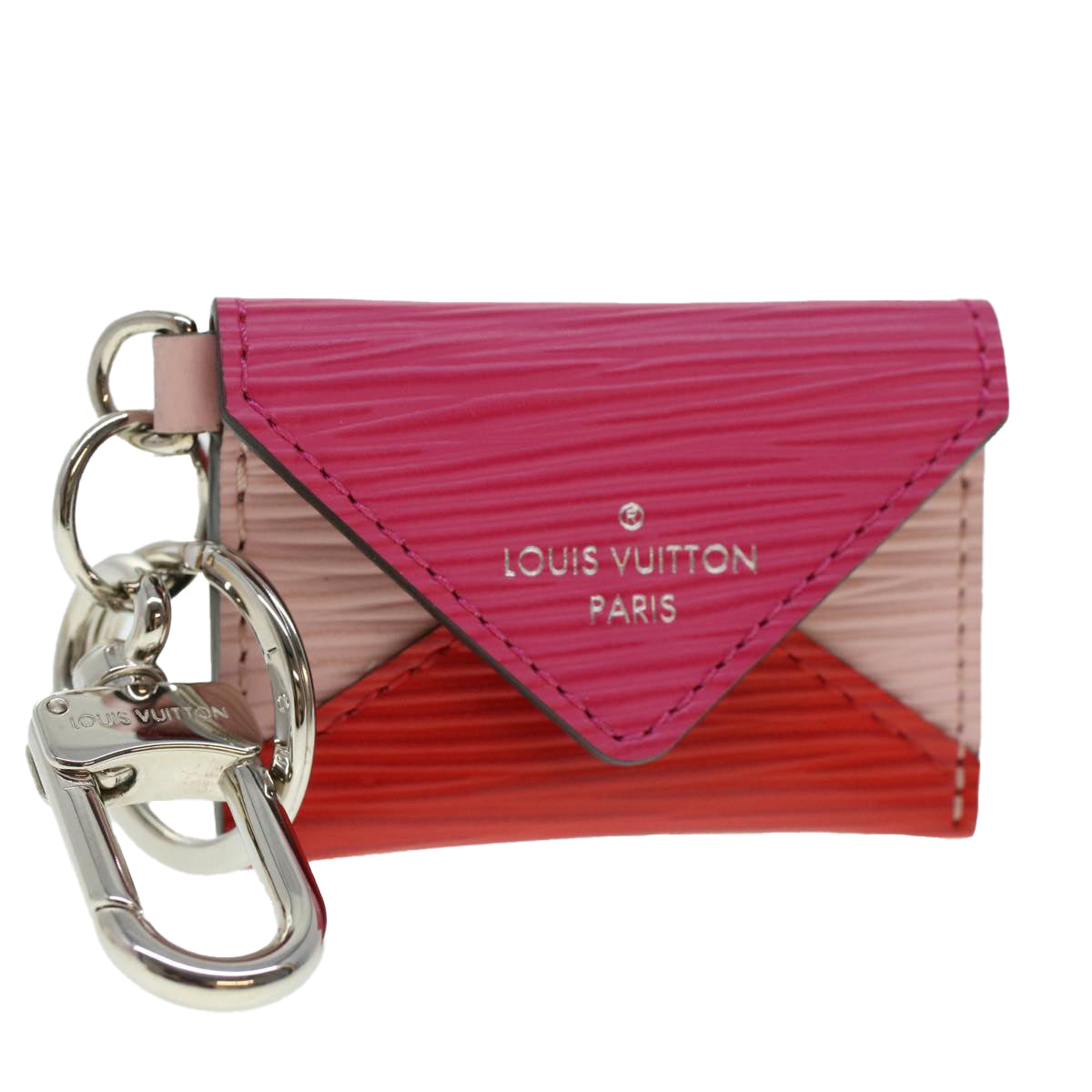 LOUIS VUITTON Epi Envelop Charm Pink M78609 LV Auth ac1972