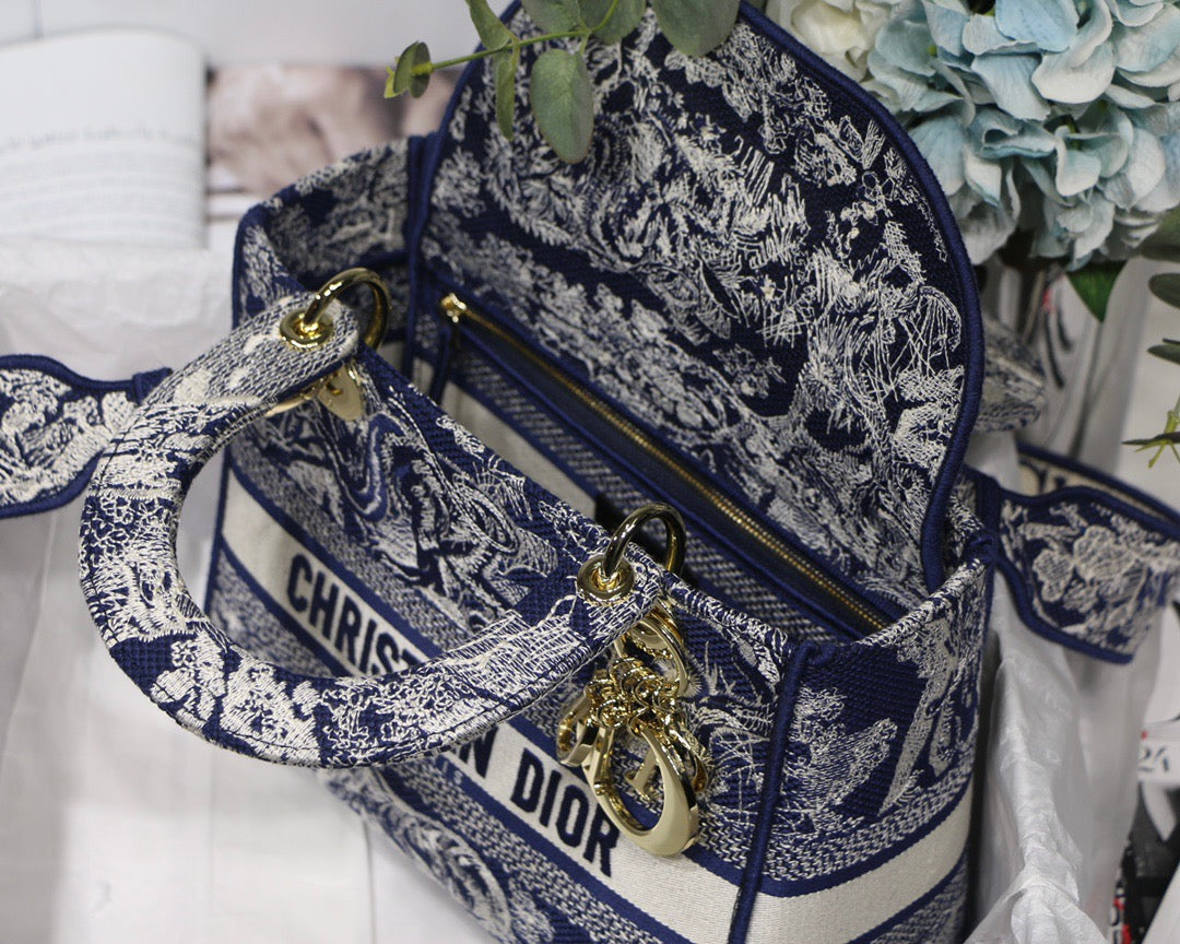 Top Quality MeTop Qualityum Lady D-Lite Bag Blue, For Women, Womens Handbags 24cm/9.5in CD M0565ORGO_M928