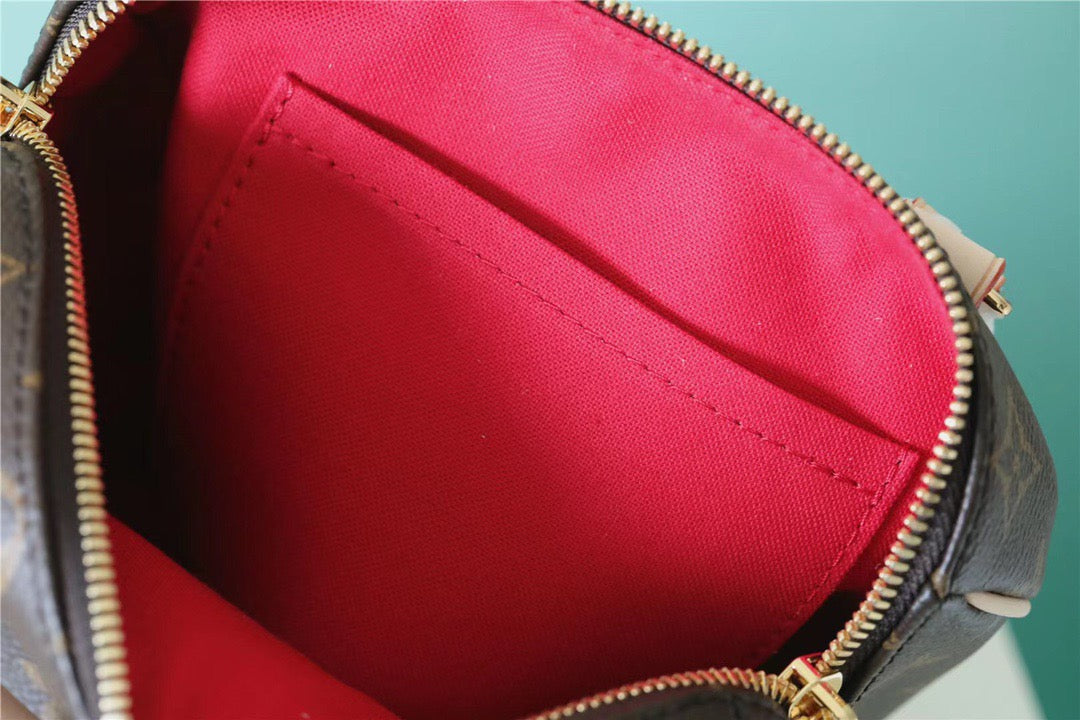 Top Quality Speedy Bandouliere 20 Monogram Canvas Black For Women,  Shoulder And Crossbody Bags 20cm/7.9in Top Quality M46234