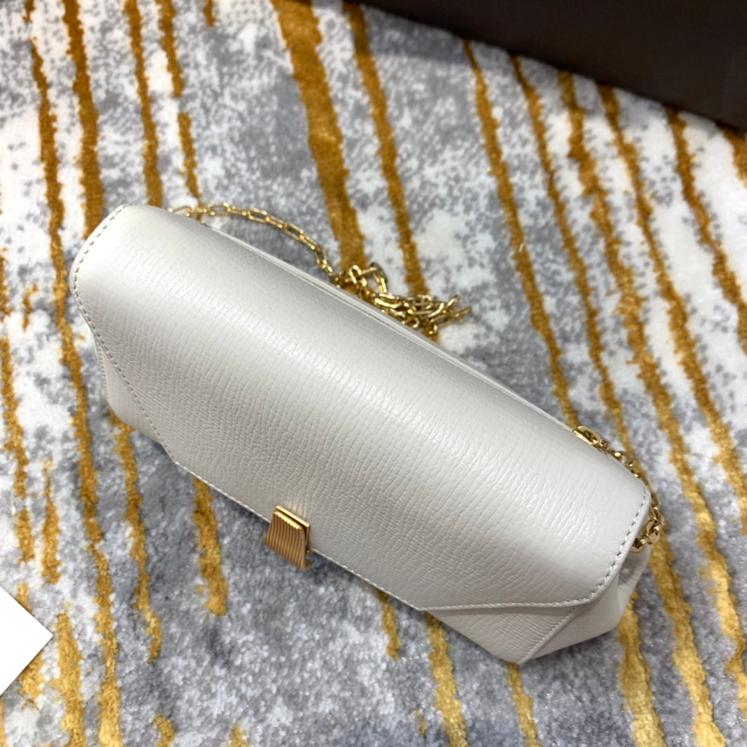 Top Quality Mini Angle Palmellato Bag White, For Women, Women’s Bags 7.5in/19cm