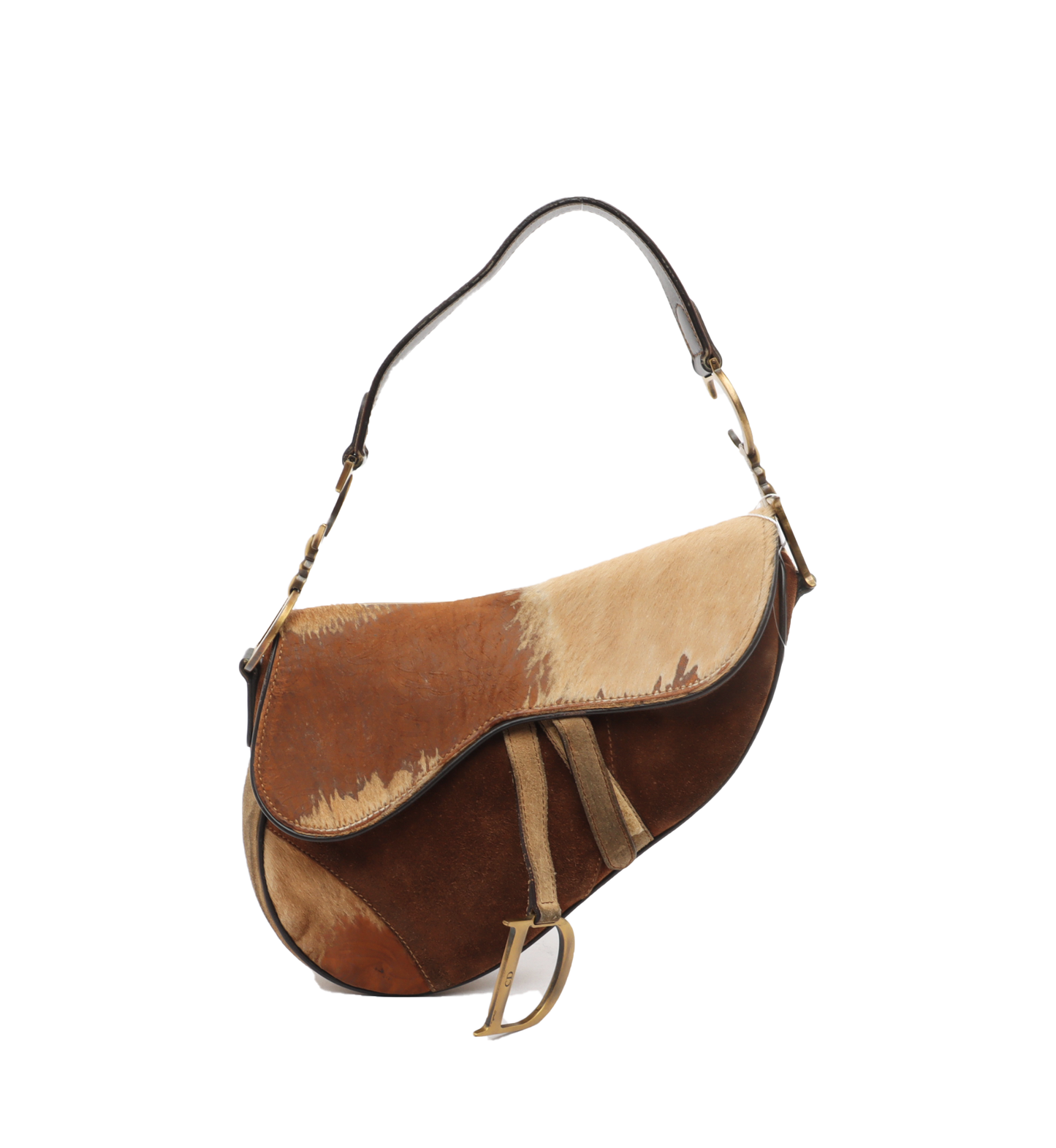 Dior Saddle   Brown Suede Medium