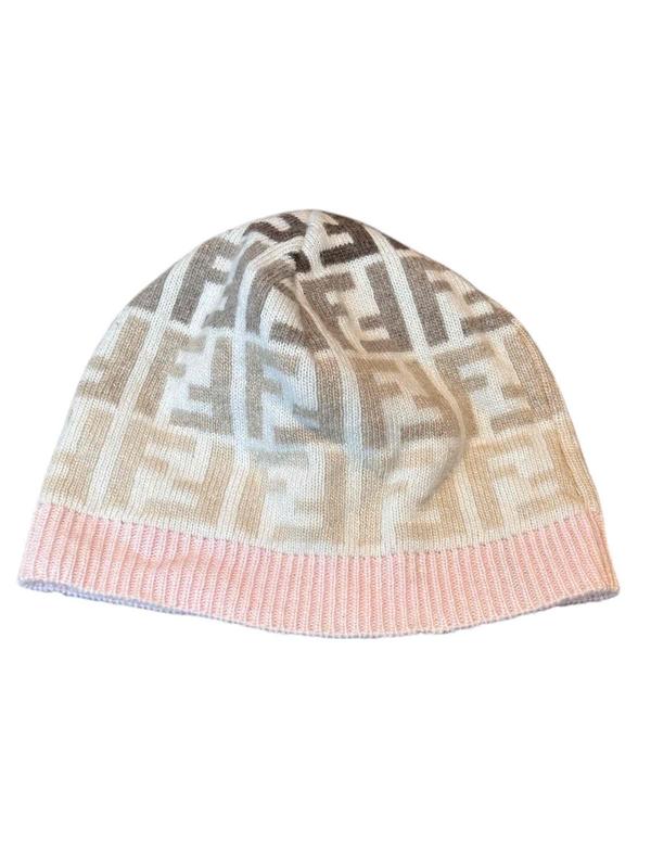 Fendi Gradient FF Logo Pink/Brown Beanie