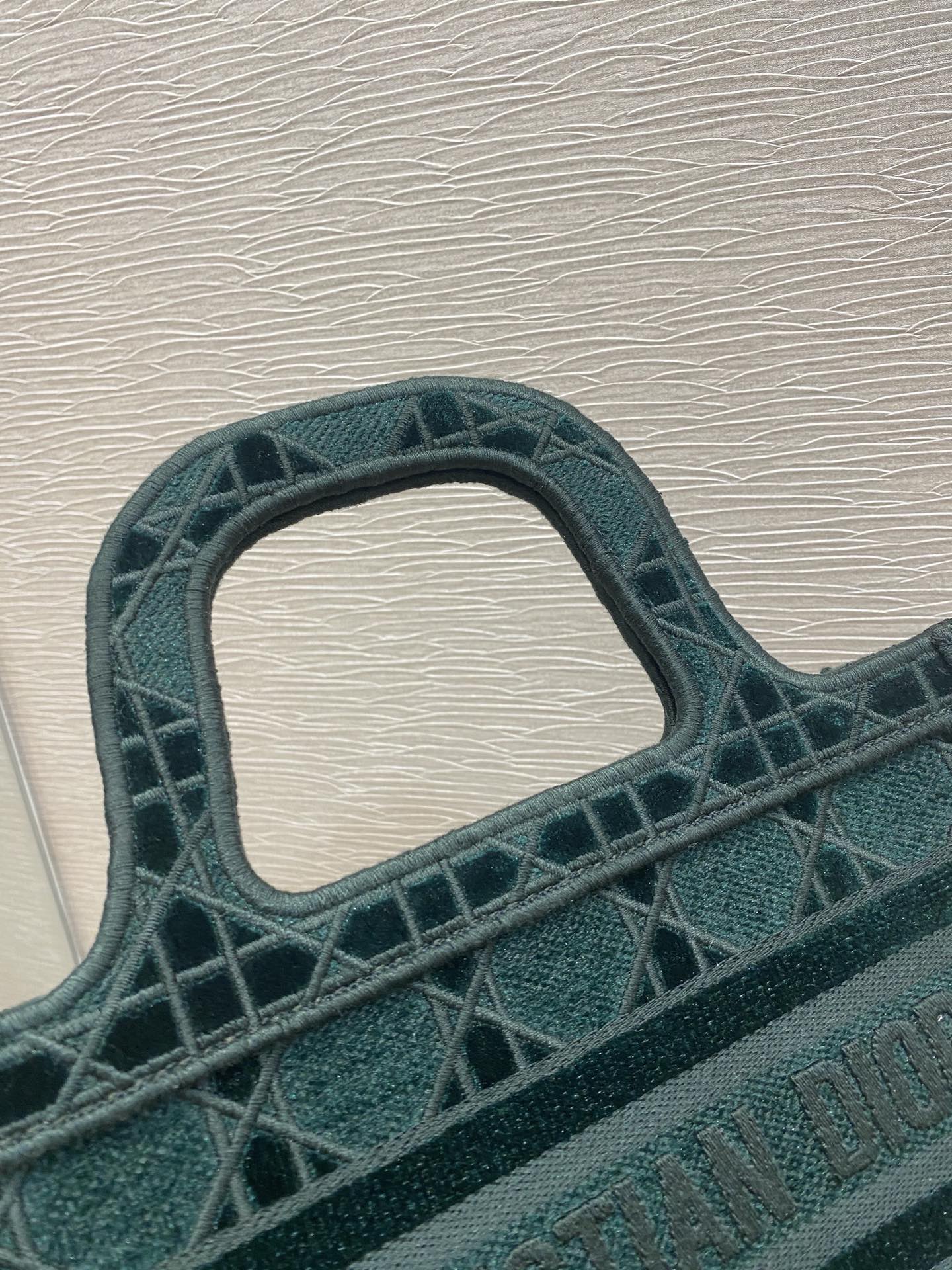 Top Quality Mini Book Tote Oblique Blue Canvas For Women 23cm/9in CD