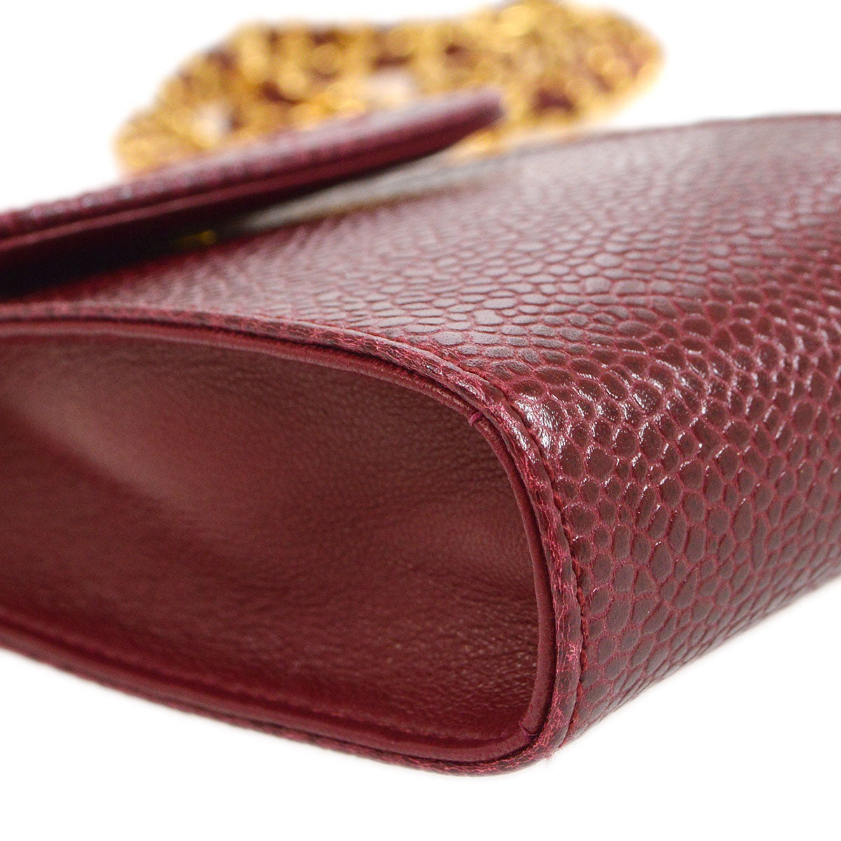 Chanel 1994-1996 Timeless Key Case Bordeaux Caviar