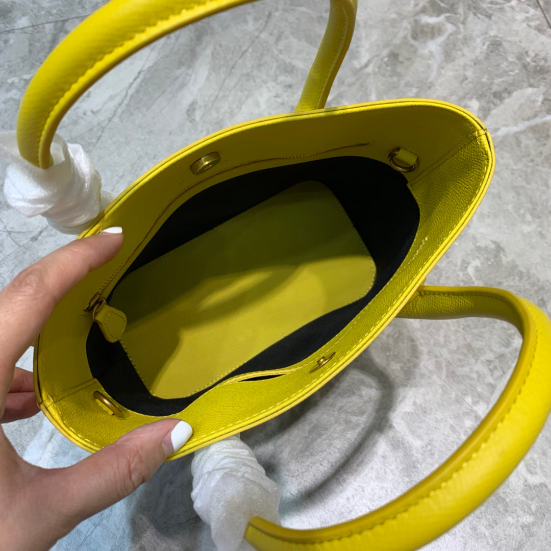 Top Quality Ville XXS Tote Bag In Yellow, For Women,  Bags 8.3in/21cm