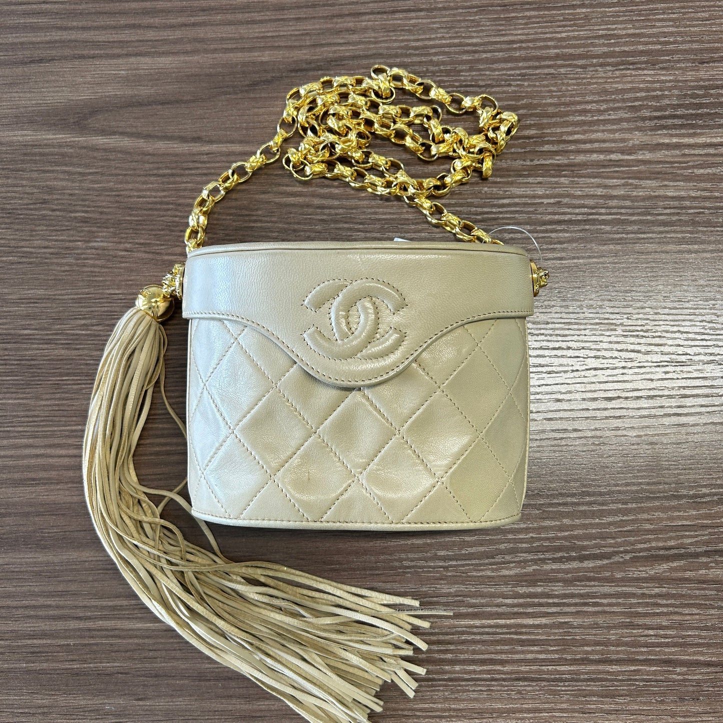 Chanel   Quilted Canteen Bag - Neutrals Shoulder Bags, Handbags LB120578