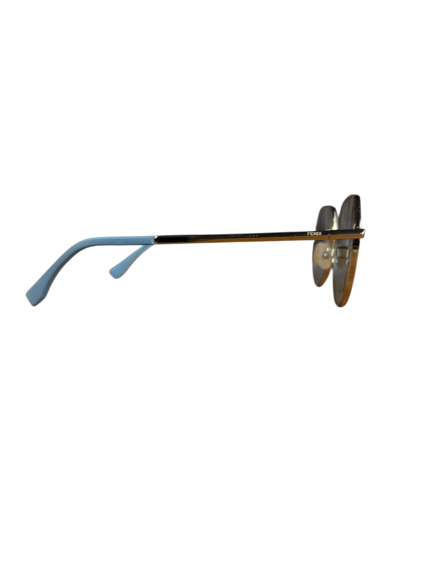 Fendi Blue Gold Frame Sunglasses