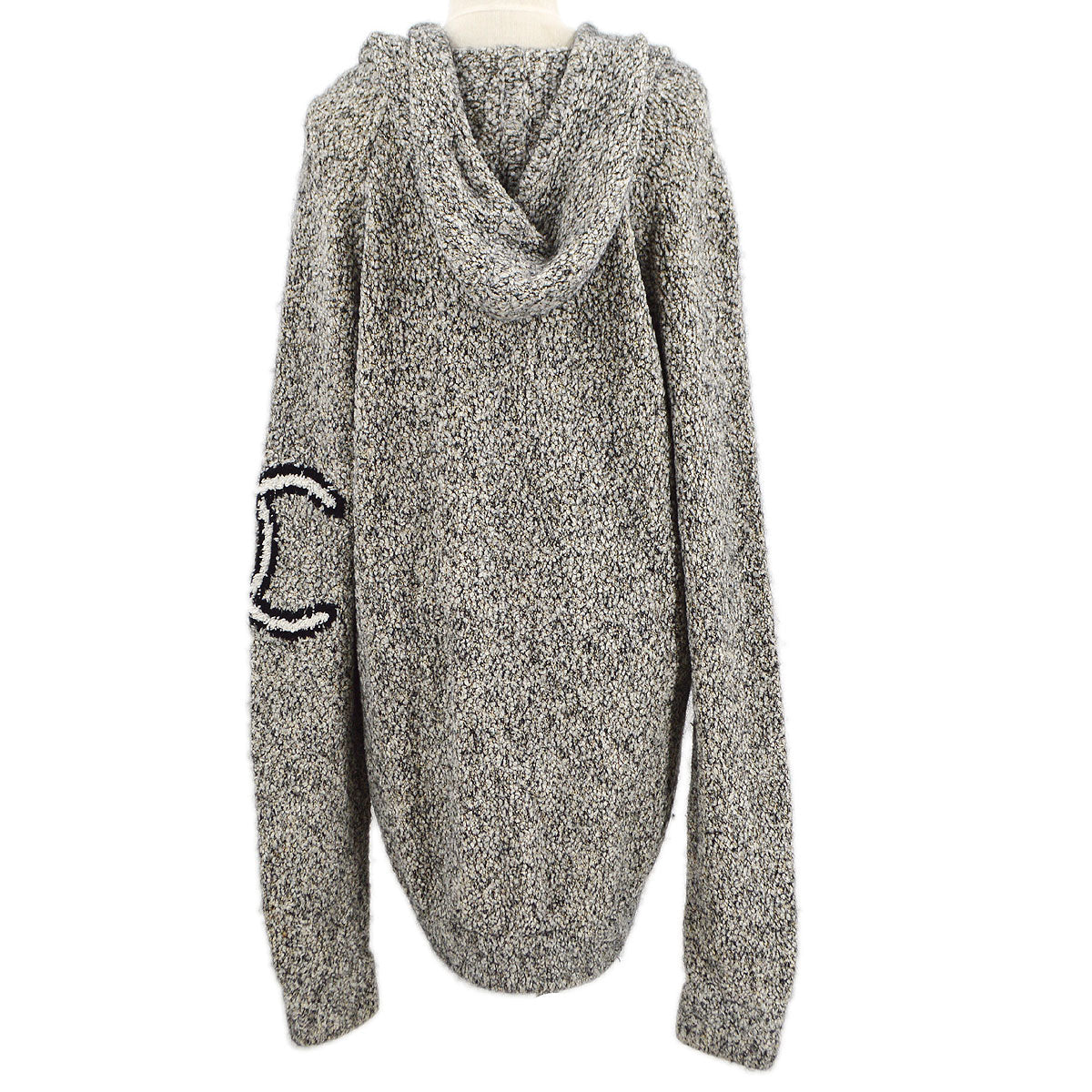 CHANEL 2007 penguin knitted drawstring hoodie