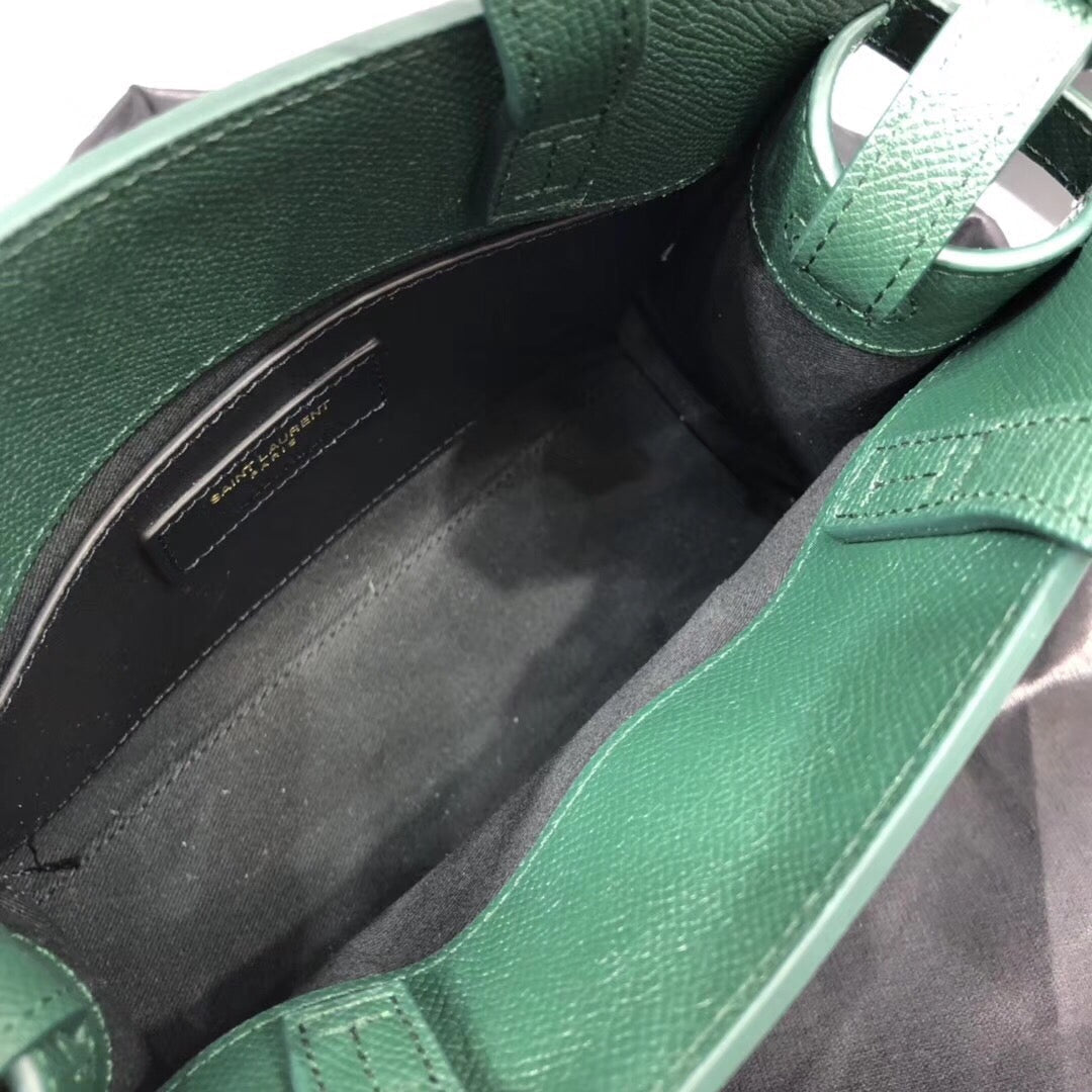 YSSL Manhattan Nano Shopping Bag In Box Green For Women 8in/21cm YSL