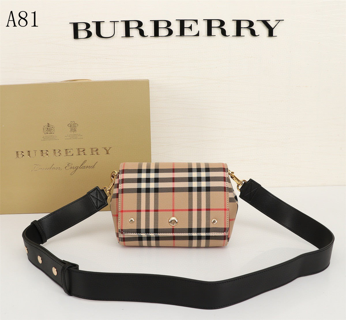Top Quality  Check And Small Crossbody Bag Archive Beige For Women, Bags 7.1in/18cm 80264541