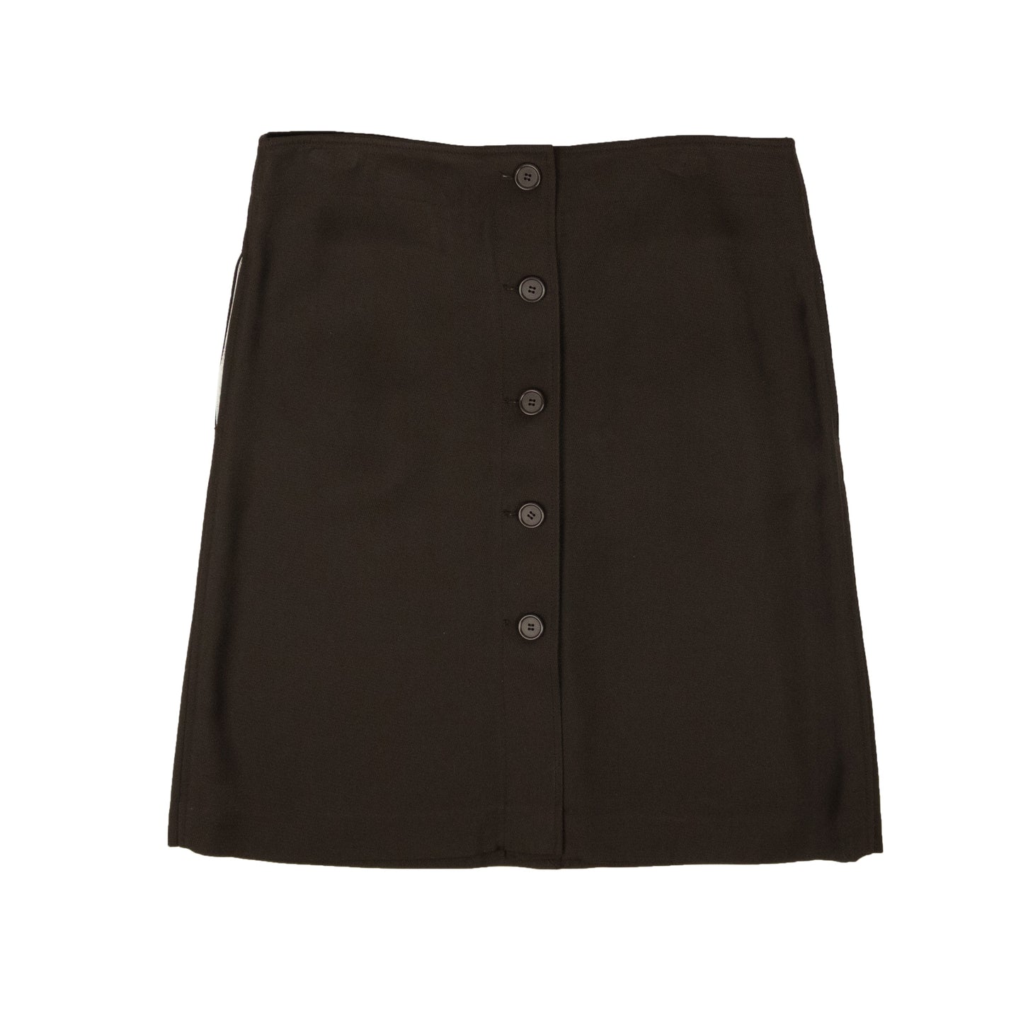 BTV-XBTM-0053/44 571964VA6F0_8812 Chocolate Luxury Bottega Veneta Button Down Skirt