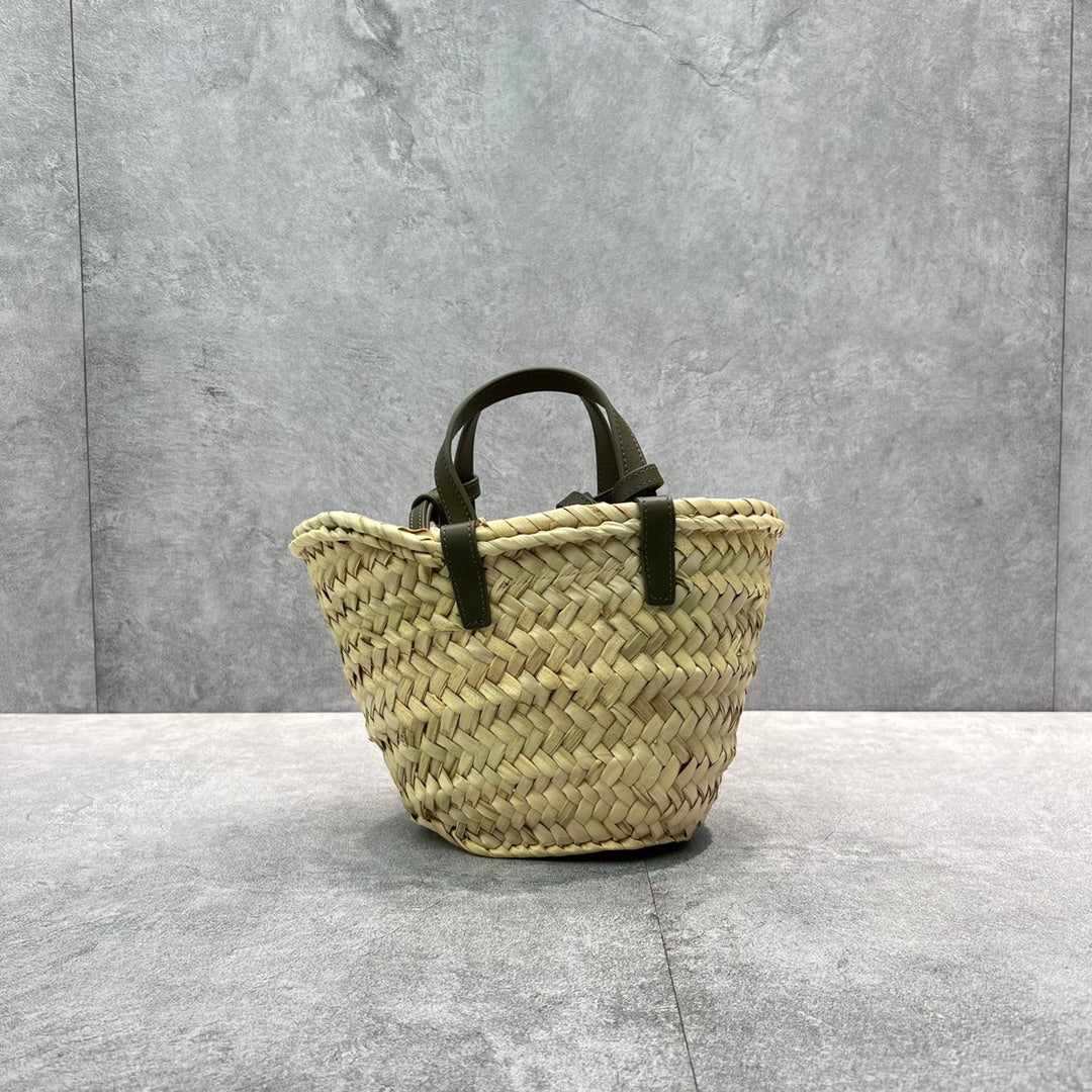 Top Quality Teen Triomphe Classic Pannier Tote Dark Green For Women 8in/20cm