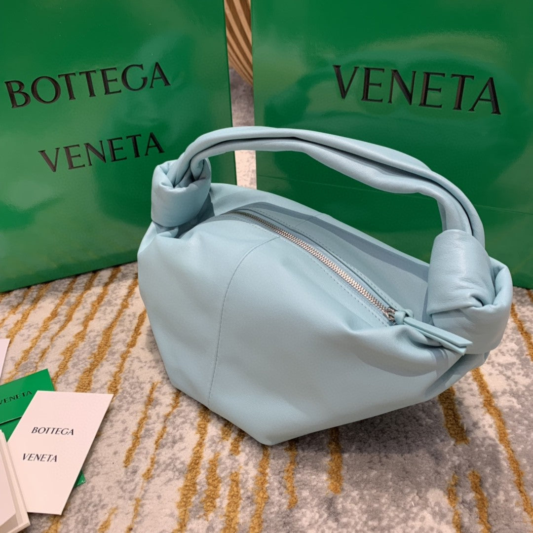 Top Quality Double Knot Bag For Women 11.8in/30cm In Light Blue
