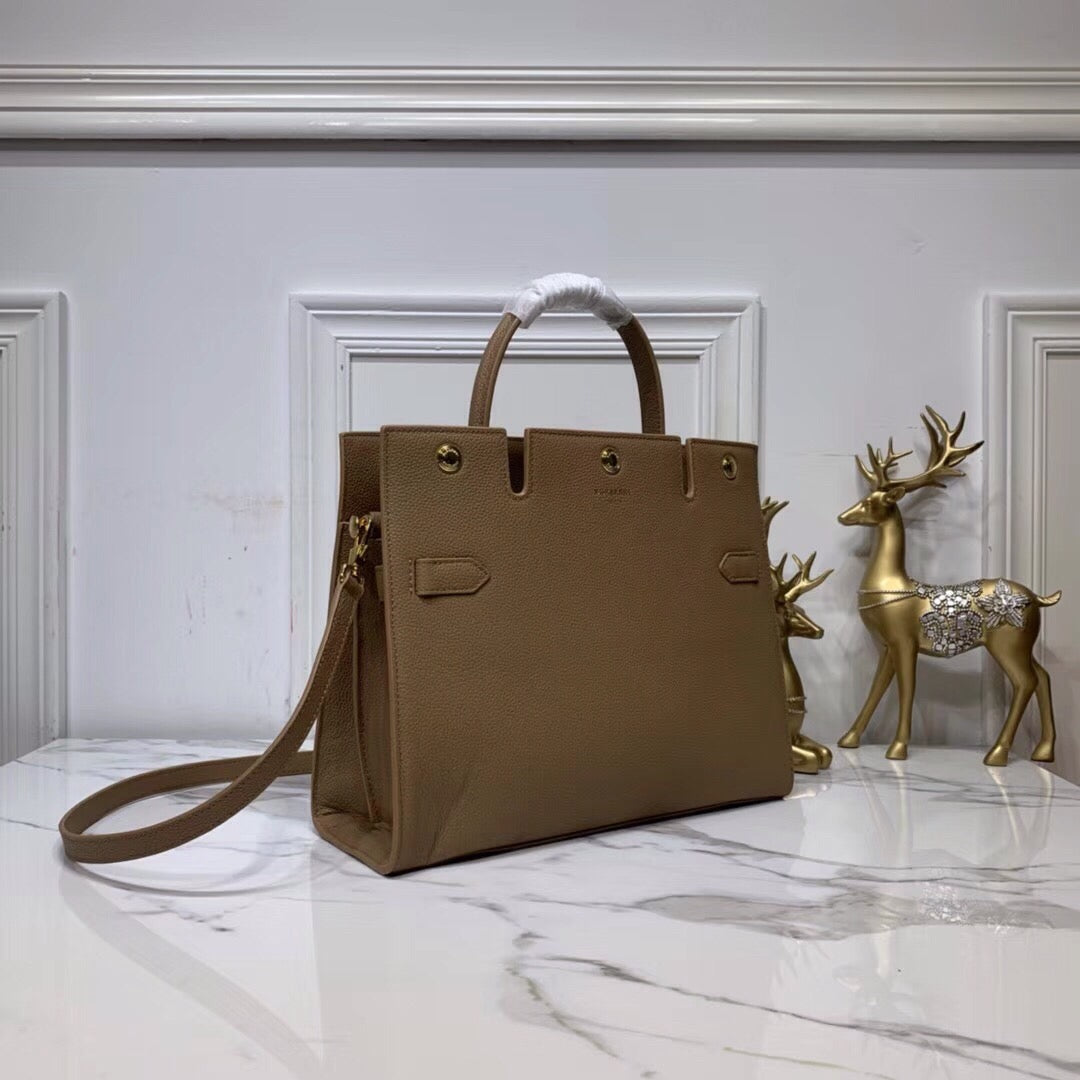 Top Quality Small Title Bag With Pocket Detail Brown For Women, Bags 11.8in/30cm