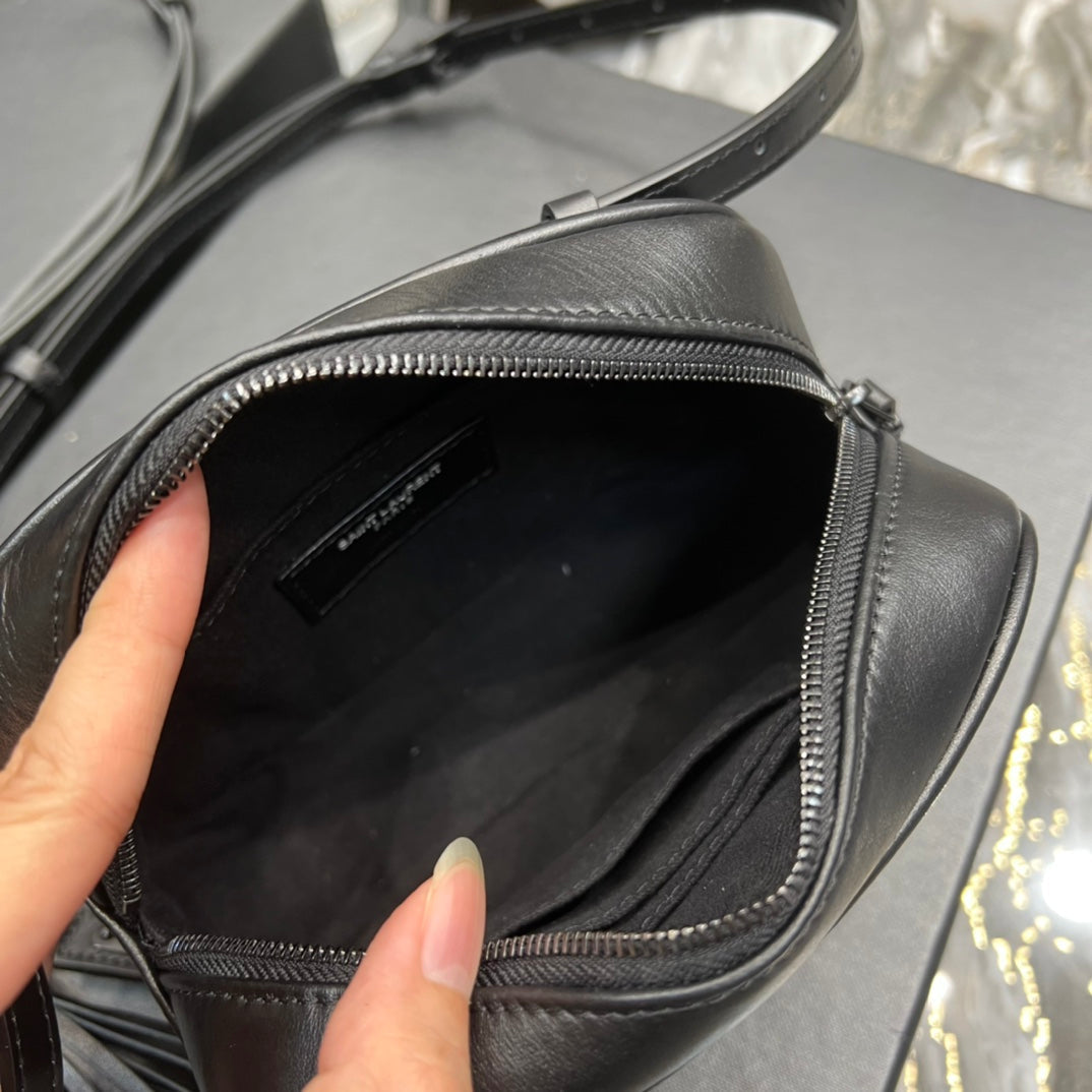 Top Quality Lou Belt Bag Black In Matelassé Black Metal Hardware For Women 6.1in/15cm YSL 534817DV7081000
