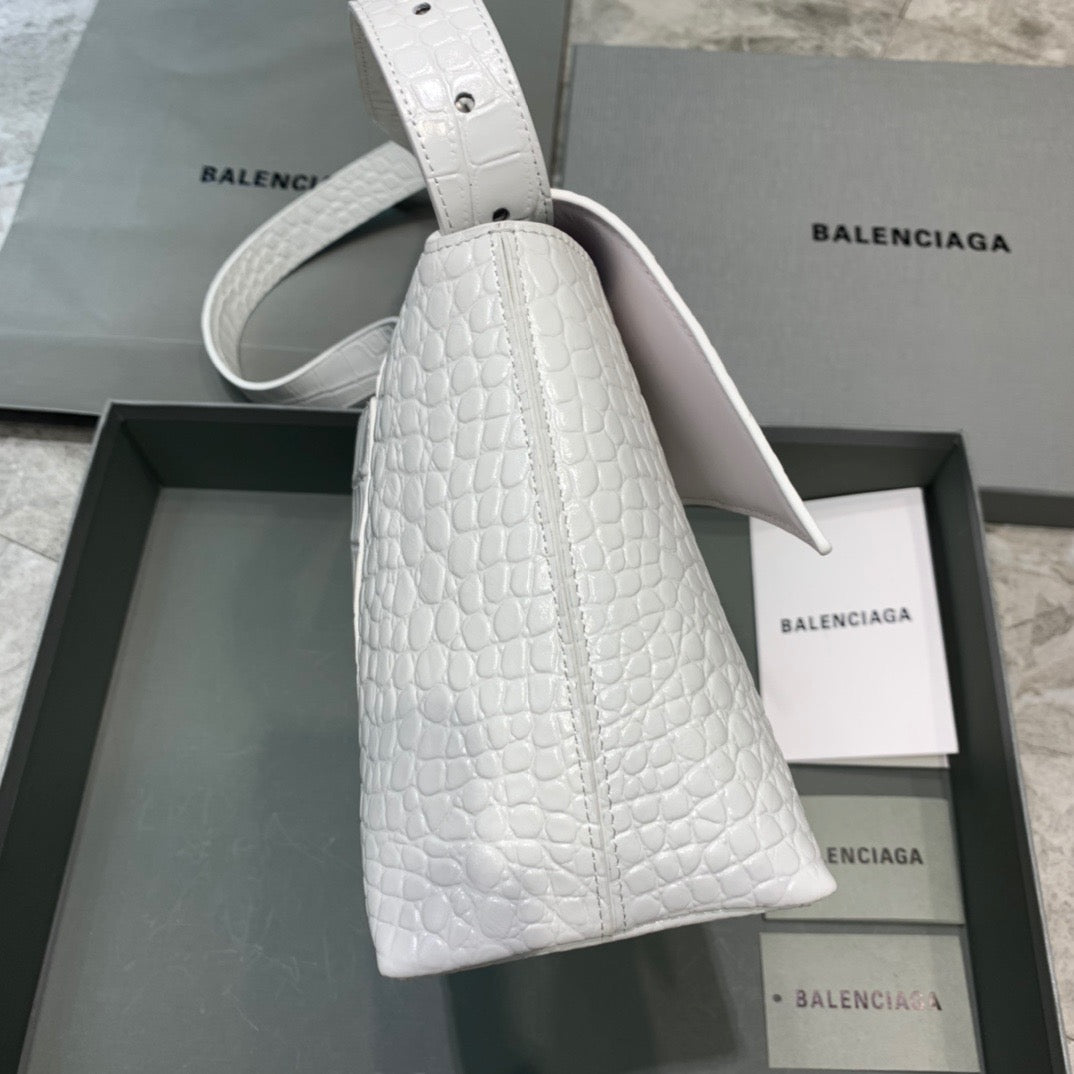 Top Quality Downtown Small Shoulder Bag In White, For Women,  Bags 11.8in/30cm
