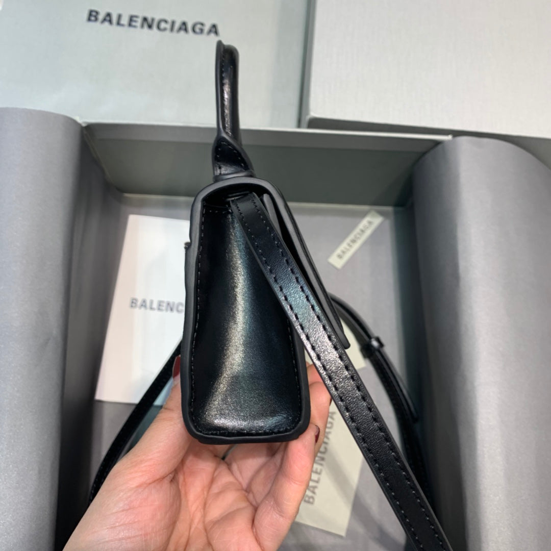 Top Quality Hourglass Mini Handbag In Black, For Women,  Bags 4.7in/12cm
