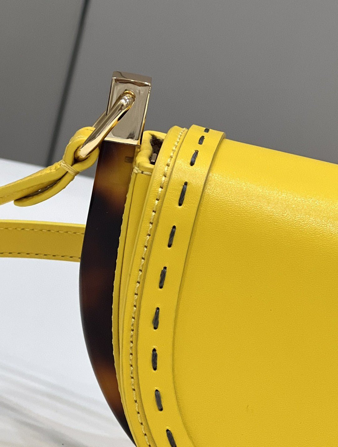 Top QualityTop Quality Moonlight Saddle Yellow Bag For Woman 19cm/7.5in