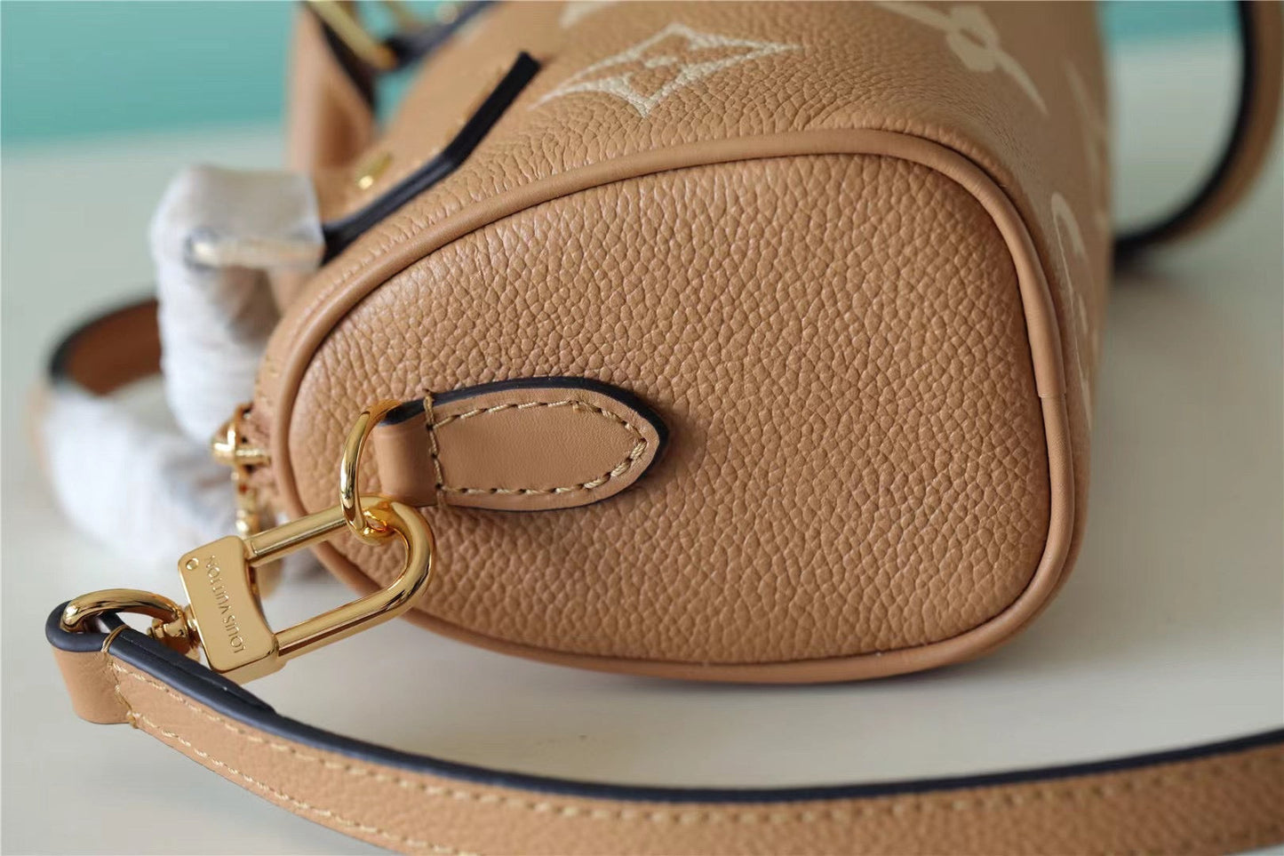Top Quality Nano Speedy Monogram Empreinte Arizona Beige / Cream For Women,  Shoulder And Crossbody Bags 6.3in/16cm Top Quality M81457