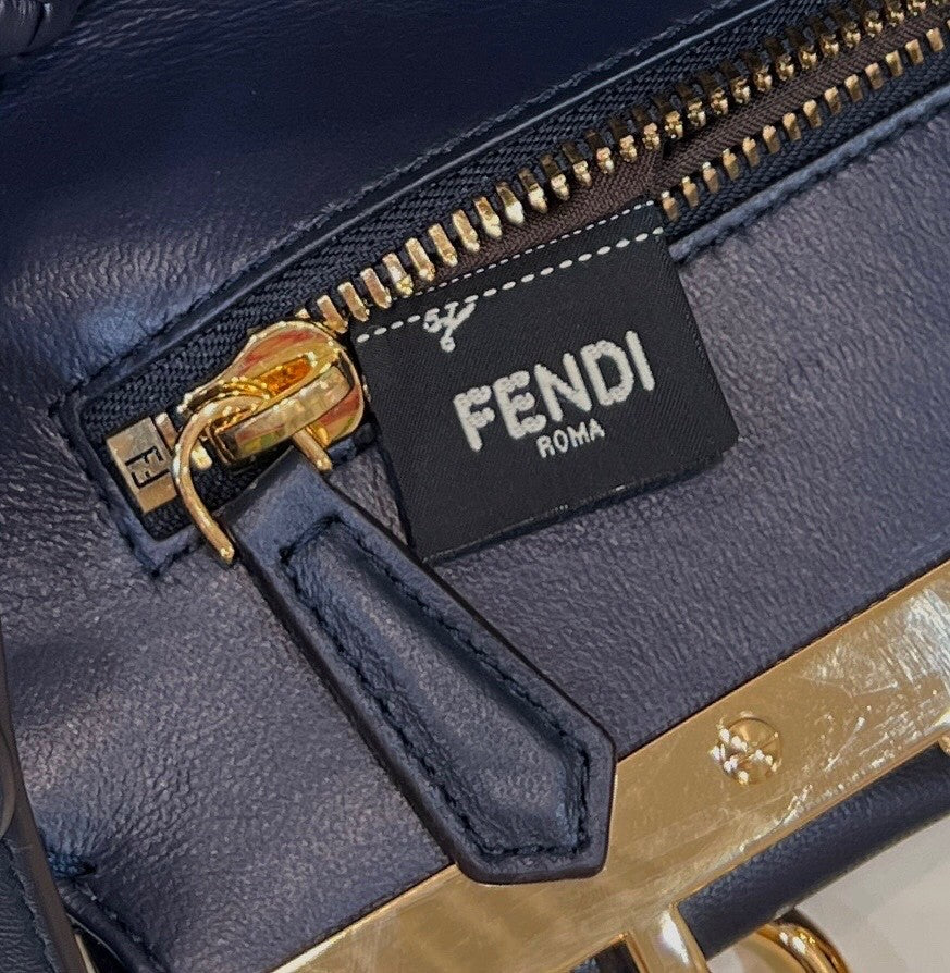 FI Mujer Top Quality Iconic Navy Blue Bag For Woman 33cm/13in