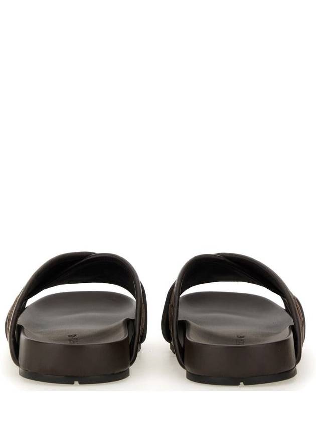 Luxury Bottega Veneta Tarik Suede Sandals Fondant