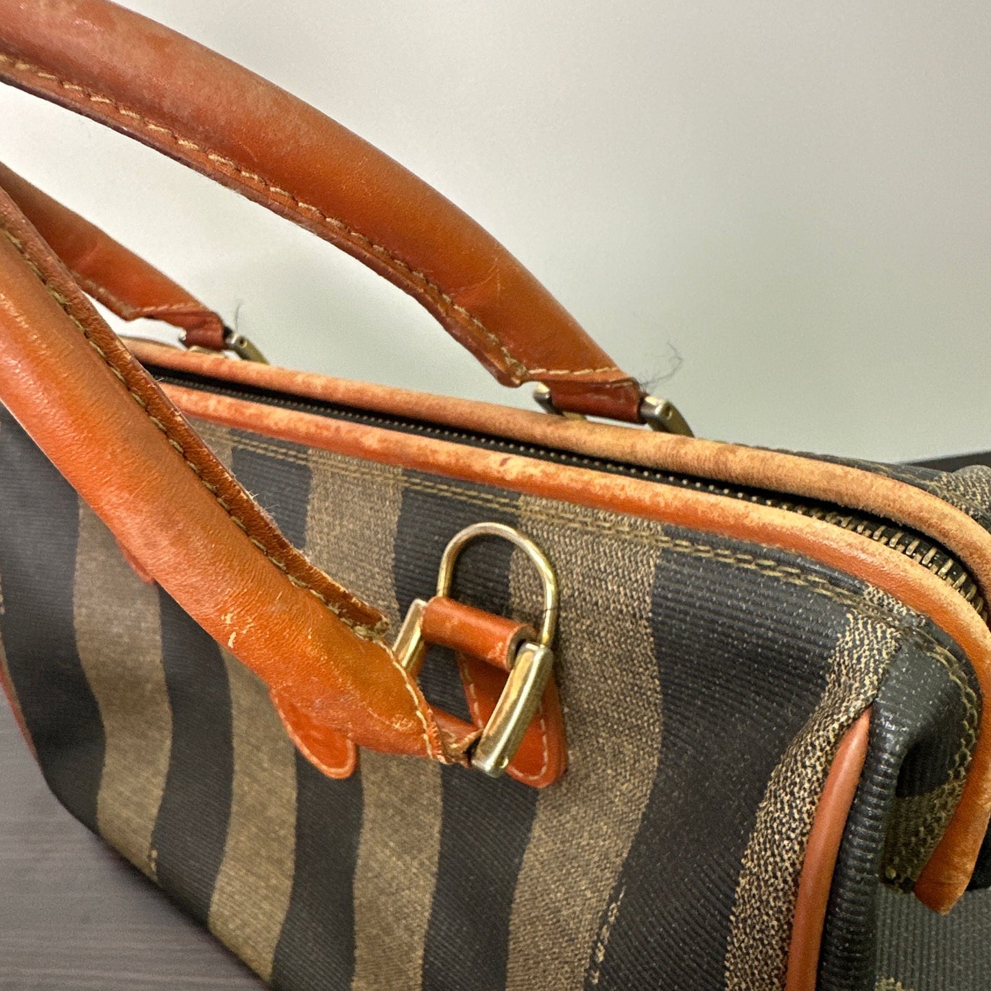 Fendi | Bags |   Fendi Pequin Boston Bag Coated Canvas Medium LB118111