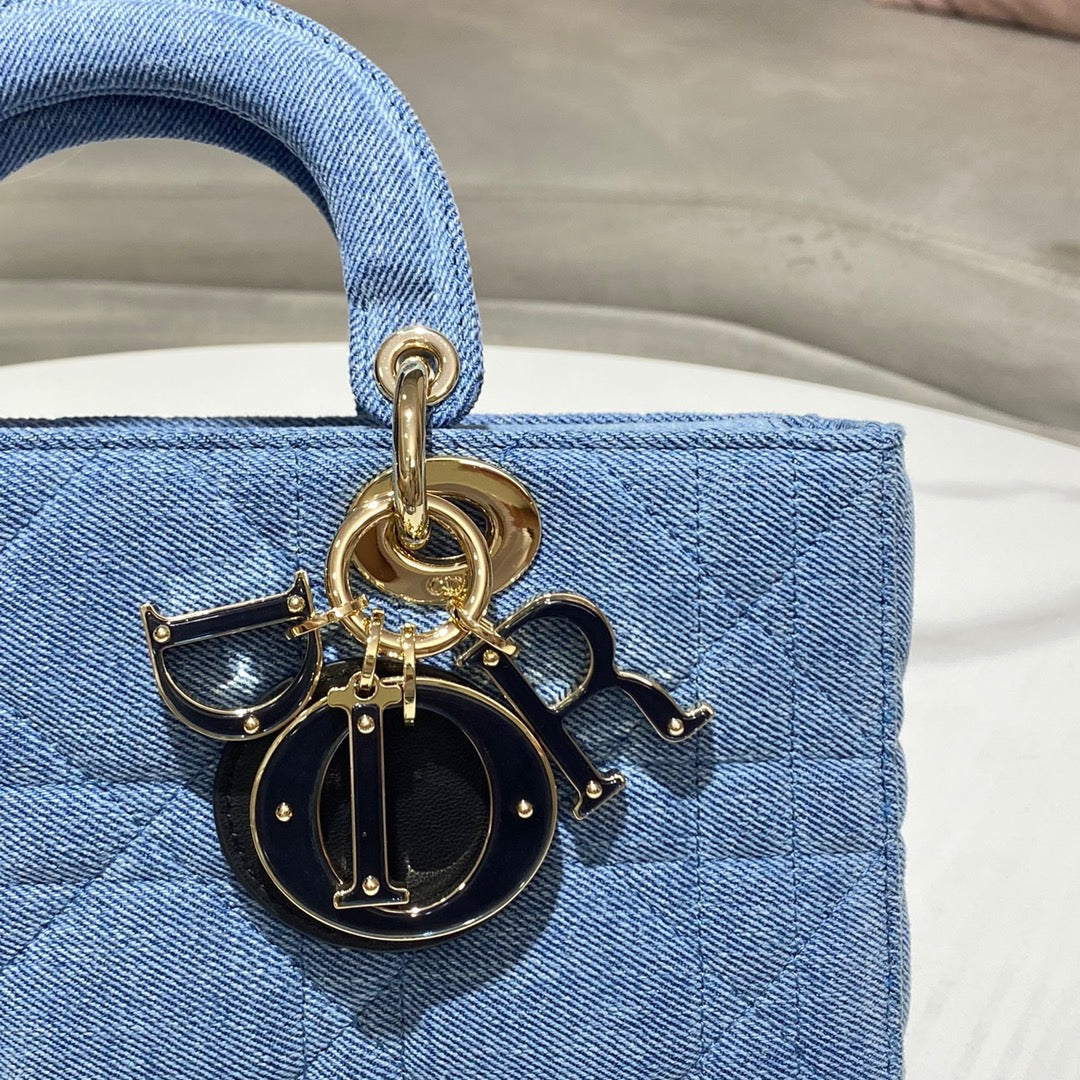 Top Quality Lady D-Joy Bag Blue, For Women, Womens Handbags 26cm/10in CD M0540WTJA_M928