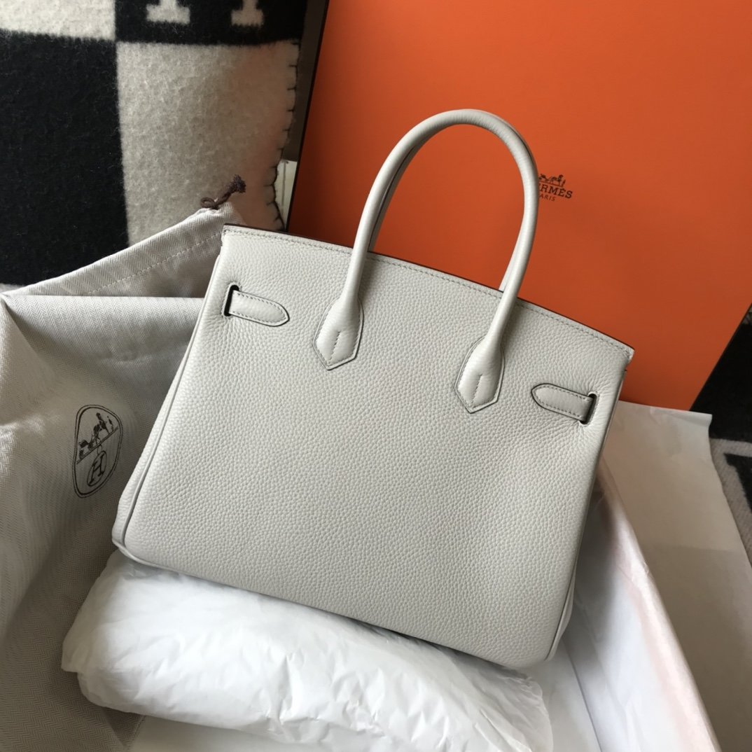 Top Quality Birkin White For Women Gold-Toned Hardware 11in/30cm