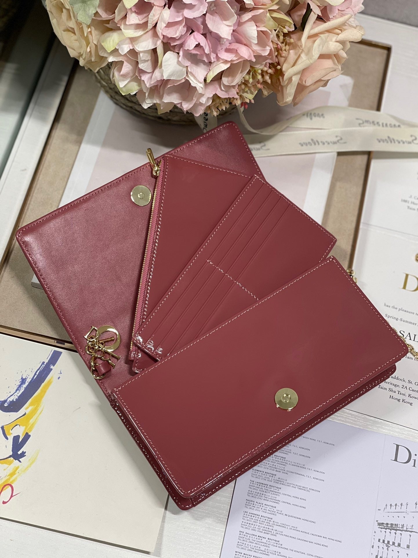 Top Quality Lady Pouch Crimson, For Women, Womens Handbags 8.5in/21.5cm CD