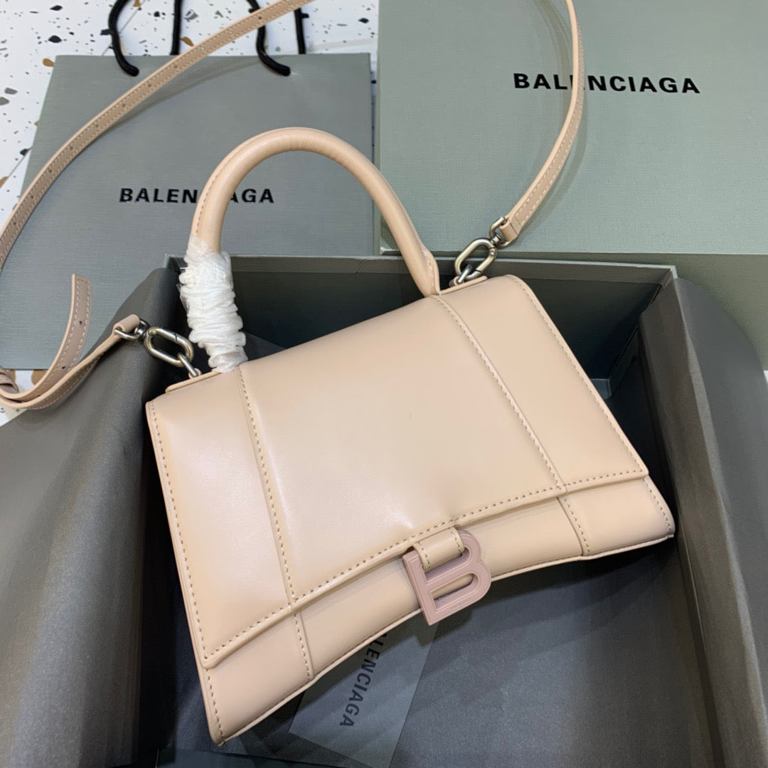 Top Quality Hourglass Small Handbag In Beige, For Women,  Bags 9in/23cm