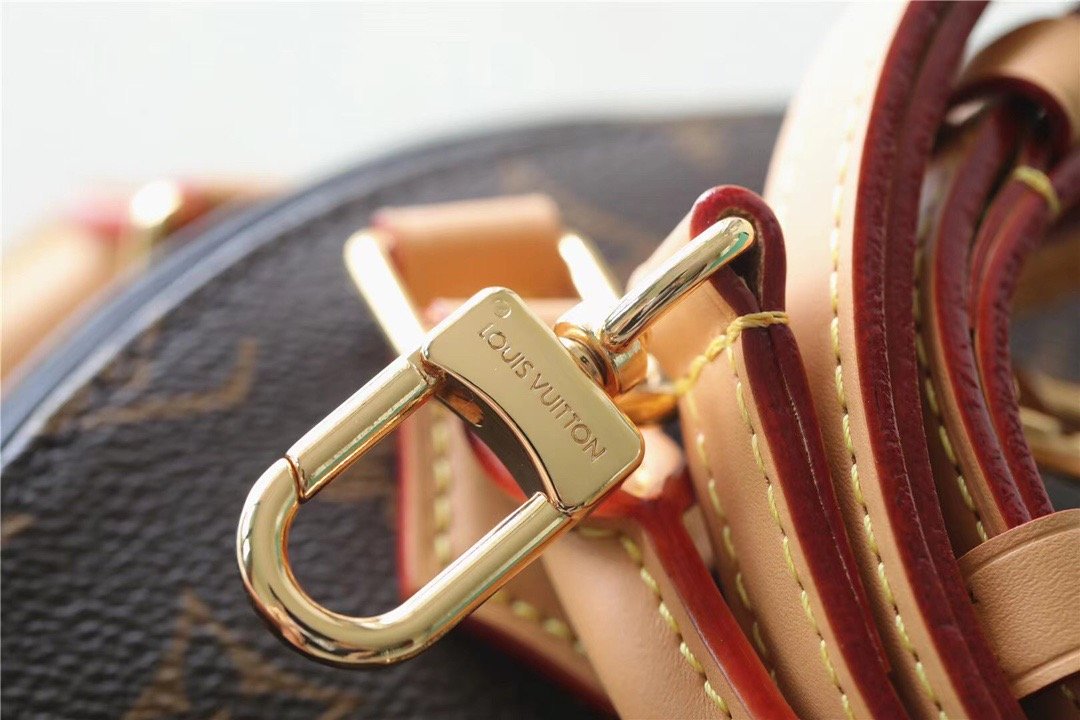 Top Quality Ellipse BB Handbag Created By Nicolas Ghesquiere From Classic Monogram Canvas For Women Brown 23cm/8.9in Top Quality