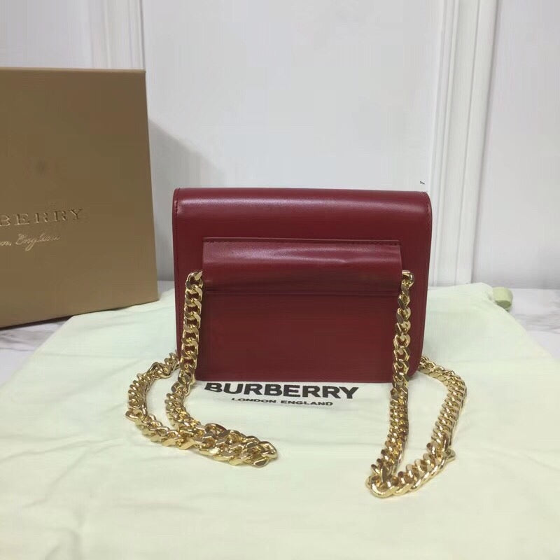Top Quality Tb Chain Belt Bag Red For Women, Bags 6.6in/17cm