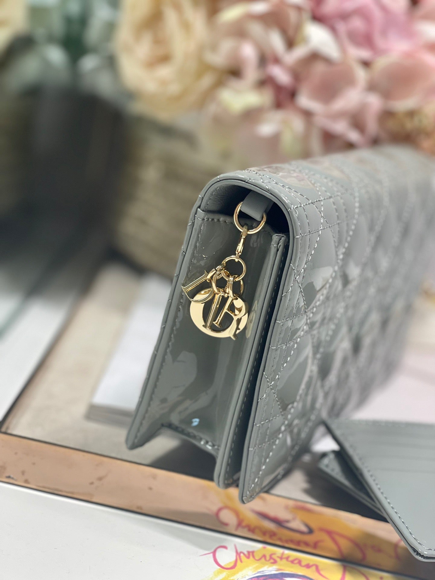 Top Quality Lady Pouch Gray, For Women, Womens Handbags 8.5in/21.5cm CD S0204OVRB_M41G