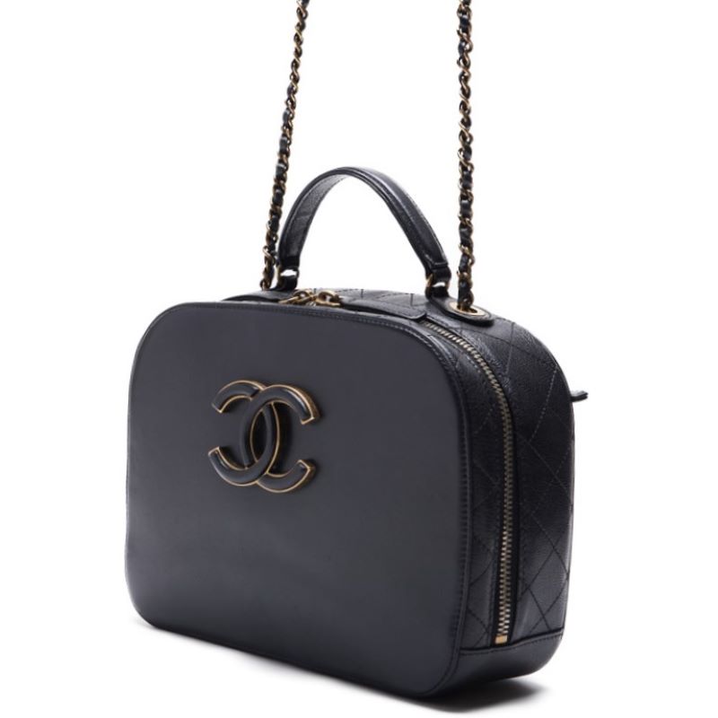 CHANEL DECACOCO Top Handle 2w Chain Shoulder  Caviar S Black  Handbag  Handbag  Handbag Hybrid ? Delivery? Ladies Online