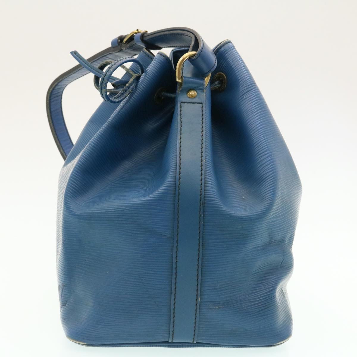 LOUIS VUITTON Epi Petit Noe Shoulder Bag Blue M44105 LV Auth ai182